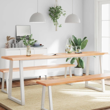 vidaXL világosbarna kezelt tömör asztallap 200x60x(2-4) cm bútor
