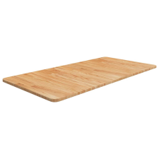 vidaXL világosbarna kezelt tömör fa fürdőszobai pult 100x50x1,5 cm építőanyag