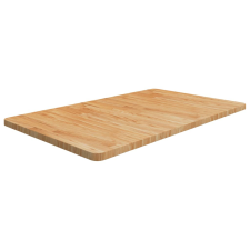 vidaXL világosbarna kezelt tömör fa fürdőszobai pult 100x60x2,5 cm fürdőszoba bútor