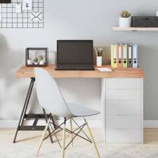 vidaXL világosbarna kezelt tömör tölgyfa asztallap 120x50x6 cm bútor