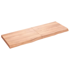 vidaXL világosbarna kezelt tömör tölgyfa asztallap 140x50x6 cm (3156380) bútor