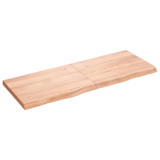 vidaXL világosbarna kezelt tömör tölgyfa asztallap 160x60x6 cm (3156388) bútor