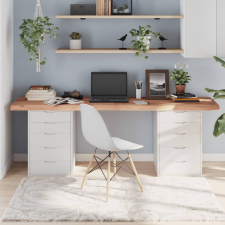 vidaXL világosbarna kezelt tömör tölgyfa asztallap 200x50x6 cm bútor