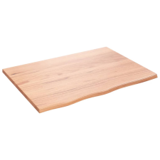 vidaXL világosbarna kezelt tömör tölgyfa asztallap 80x60x2 cm (3156359) bútor