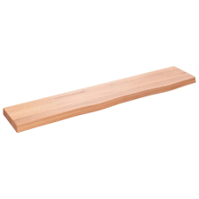 vidaXL világosbarna kezelt tömör tölgyfa fali polc 100x20x4 cm (363678) bútor