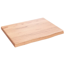 vidaXL világosbarna kezelt tömör tölgyfa fali polc 40x30x2 cm (363626) bútor