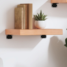 vidaXL világosbarna kezelt tömör tölgyfa fali polc 40x30x(2-6) cm bútor