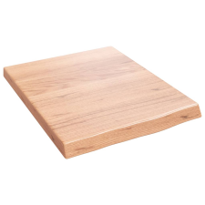 vidaXL világosbarna kezelt tömör tölgyfa fali polc 40x50x(2-4) cm (363633) bútor