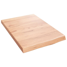 vidaXL világosbarna kezelt tömör tölgyfa fali polc 40x60x(2-4) cm bútor