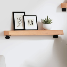 vidaXL világosbarna kezelt tömör tölgyfa fali polc 60x10x6 cm bútor