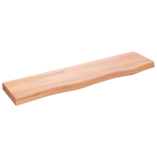 vidaXL világosbarna kezelt tömör tölgyfa fali polc 80x20x4 cm bútor