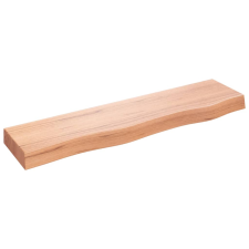 vidaXL világosbarna kezelt tömör tölgyfa fali polc 80x20x6 cm (363661) bútor