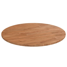 vidaXL világosbarna kezelt tömör tölgyfa kerek asztallap Ø80x1,5 cm bútor