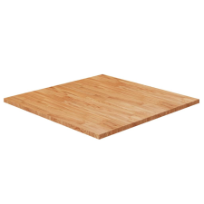 vidaXL világosbarna kezelt tömör tölgyfa négyzet asztallap 80x80x2,5cm bútor