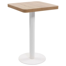 vidaXL világosbarna MDF bisztróasztal 50 x 50 cm kerti bútor