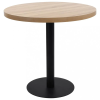 vidaXL Világosbarna MDF bisztróasztal 80 cm