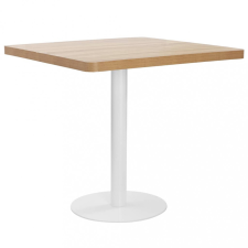 vidaXL Világosbarna MDF bisztróasztal 80 x 80 cm bútor