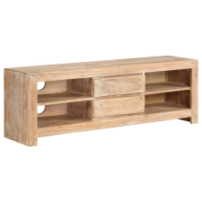 vidaXL világosbarna tömör akácfa TV-szekrény 120 x 30 x 40 cm bútor