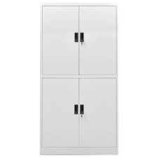 vidaXL világosszürke acél irodai szekrény 90 x 40 x 180 cm (335943) bútor