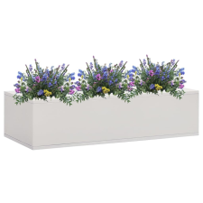 vidaXL világosszürke acél irodai virágláda 90 x 40 x 23 cm kerti dekoráció