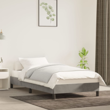 vidaXL világosszürke bársony ágykeret 90 x 200 cm ágy és ágykellék