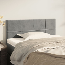 vidaXL világosszürke bársony fejtámla 100x5x78/88 cm ágy és ágykellék