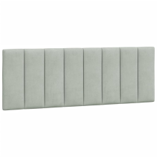 vidaXL világosszürke bársony fejtámla párna 120 cm (374661) ágy és ágykellék