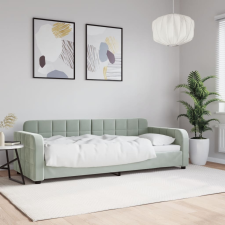 vidaXL világosszürke bársony kanapéágy keret 80 x 200 cm ágy és ágykellék