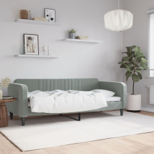 vidaXL világosszürke bársony kanapéágy keret 80 x 200 cm ágy és ágykellék