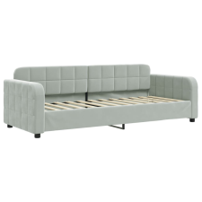 vidaXL világosszürke bársony kanapéágy keret 80 x 200 cm (354051) ágy és ágykellék