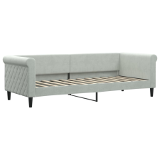 vidaXL világosszürke bársony kanapéágy keret 80 x 200 cm (354237) ágy és ágykellék