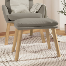 vidaXL világosszürke bársony lábzsámoly 45x29,5x35 cm bútor