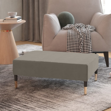 vidaXL világosszürke bársony lábzsámoly 78 x 56 x 32 cm bútor