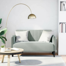 vidaXL világosszürke bársony loveseat kanapé 109 cm bútor