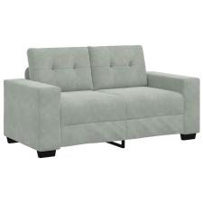 vidaXL világosszürke bársony loveseat kanapé 120 cm (4105110) bútor