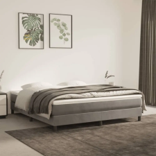 vidaXL világosszürke bársony rugós ágy matraccal 180x200 cm ágy és ágykellék