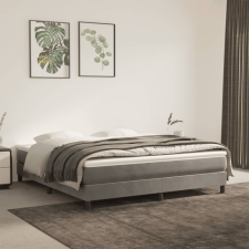 vidaXL világosszürke bársony zsebrugós ágymatrac 160x200x20 cm ágy és ágykellék