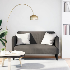 vidaXL világosszürke kordbársony szövet loveseat kanapé 109 cm bútor