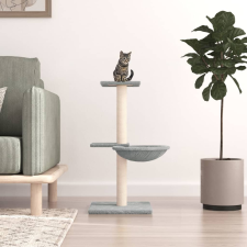 vidaXL Világosszürke macskabútor szizál kaparófákkal 72 cm macskabútor