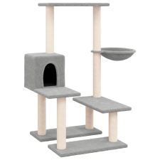 vidaXL világosszürke macskabútor szizál kaparófákkal 94,5 cm (171640) macskafelszerelés