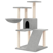 vidaXL világosszürke macskabútor szizál kaparófákkal 94 cm (171703) macskafelszerelés