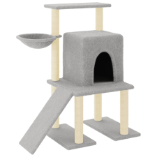vidaXL világosszürke macskabútor szizál kaparófákkal 96,5 cm (172077) macskafelszerelés