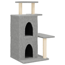 vidaXL világosszürke macskabútor szizál kaparófákkal 97 cm (172113) macskafelszerelés
