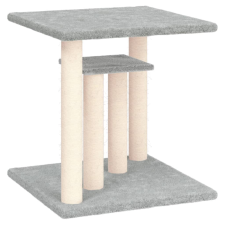 vidaXL világosszürke macskakaparófa emelvényekkel 50 cm (172044) macskafelszerelés