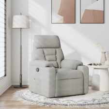 vidaXL világosszürke mikroszálas szövet dönthető fotel (4015564) bútor