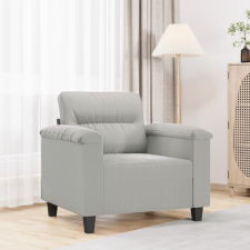 vidaXL világosszürke mikroszálas szövet kanapéfotel 60 cm bútor