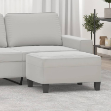 vidaXL világosszürke mikroszálas szövet lábzsámoly 70 x 55 x 41 cm bútor