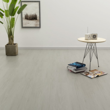 vidaXL Világosszürke öntapadós PVC padlódeszkák 4,46 m? 3 mm építőanyag