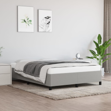 vidaXL világosszürke szövet ágykeret 140 x 190 cm ágy és ágykellék