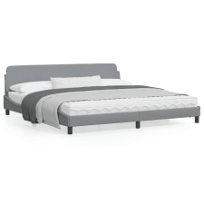 vidaXL világosszürke szövet ágykeret fejtámlával 200x200 cm ágy és ágykellék